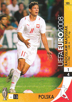 Radoslaw Matusiak Poland Panini Euro 2008 Card Game #185